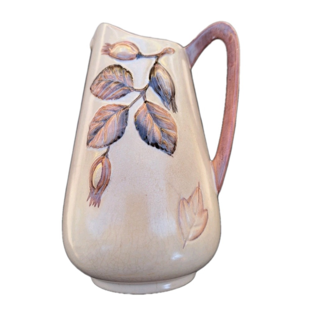 Vtg Carlton Ware Australian Design Hazelnut & Autumn‎ Leaves Pitcher 7" Tall Jug